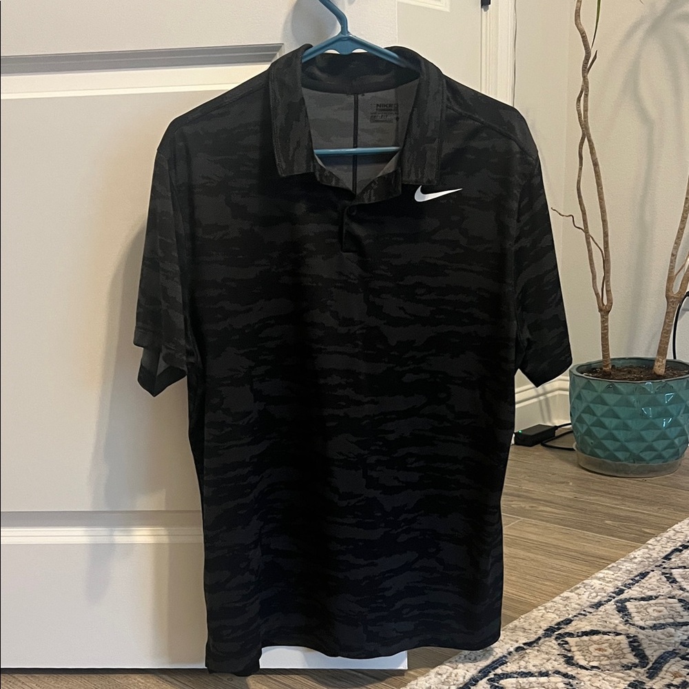 Nike Golf Men's Black Polo, large